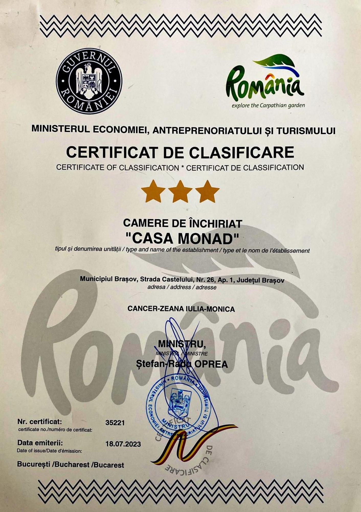 Castelului Residence - Casa Monad براشوف المظهر الخارجي الصورة